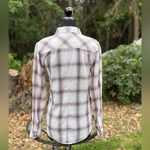 Rails "Devyn" cotton plaid button-down top - size S - Picture 4 of 4